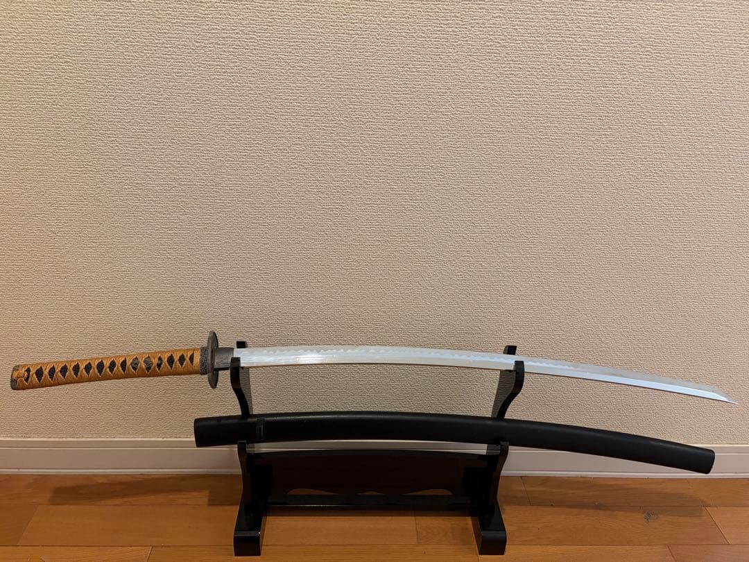 高級模造刀 金影龍 美術刀 乱れ波紋 居合練習刀