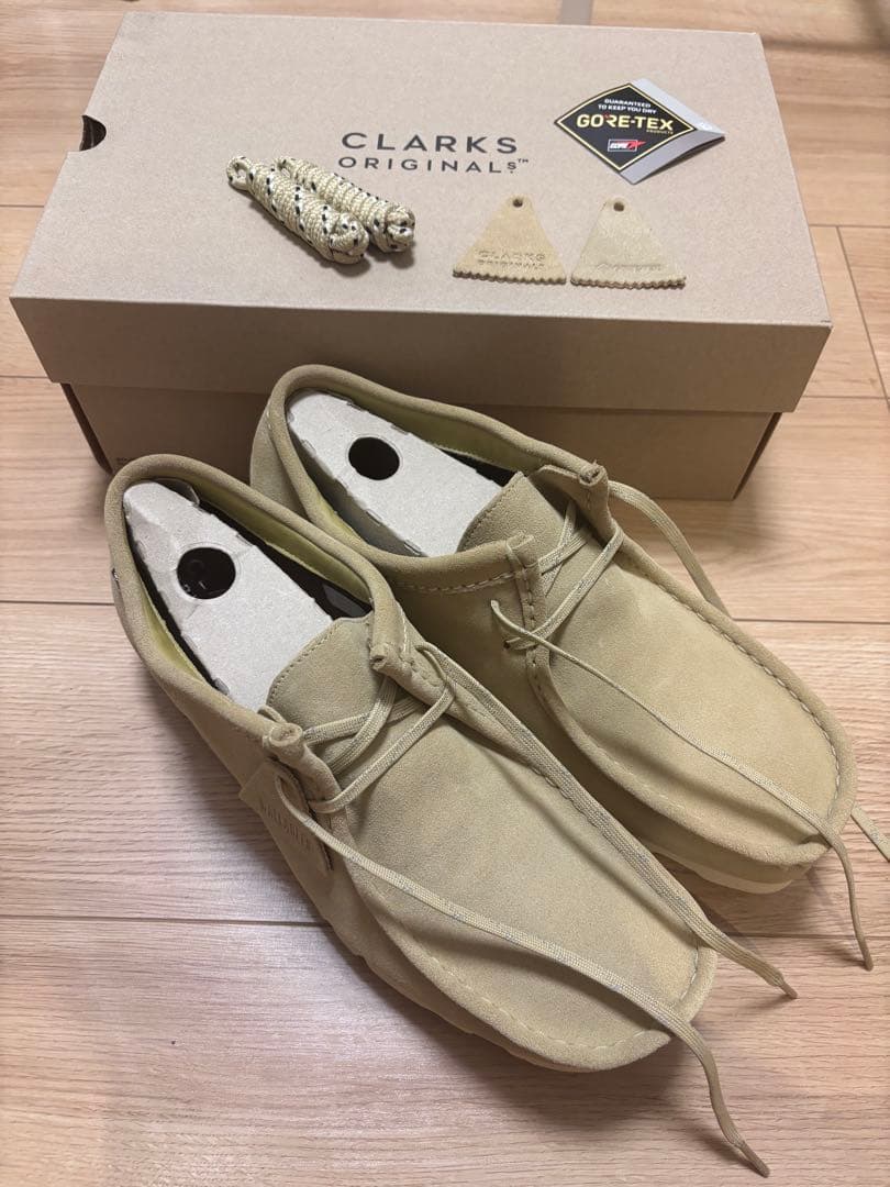 CLARKS WALLABEE GTX ゴアテックス　メープルスエード