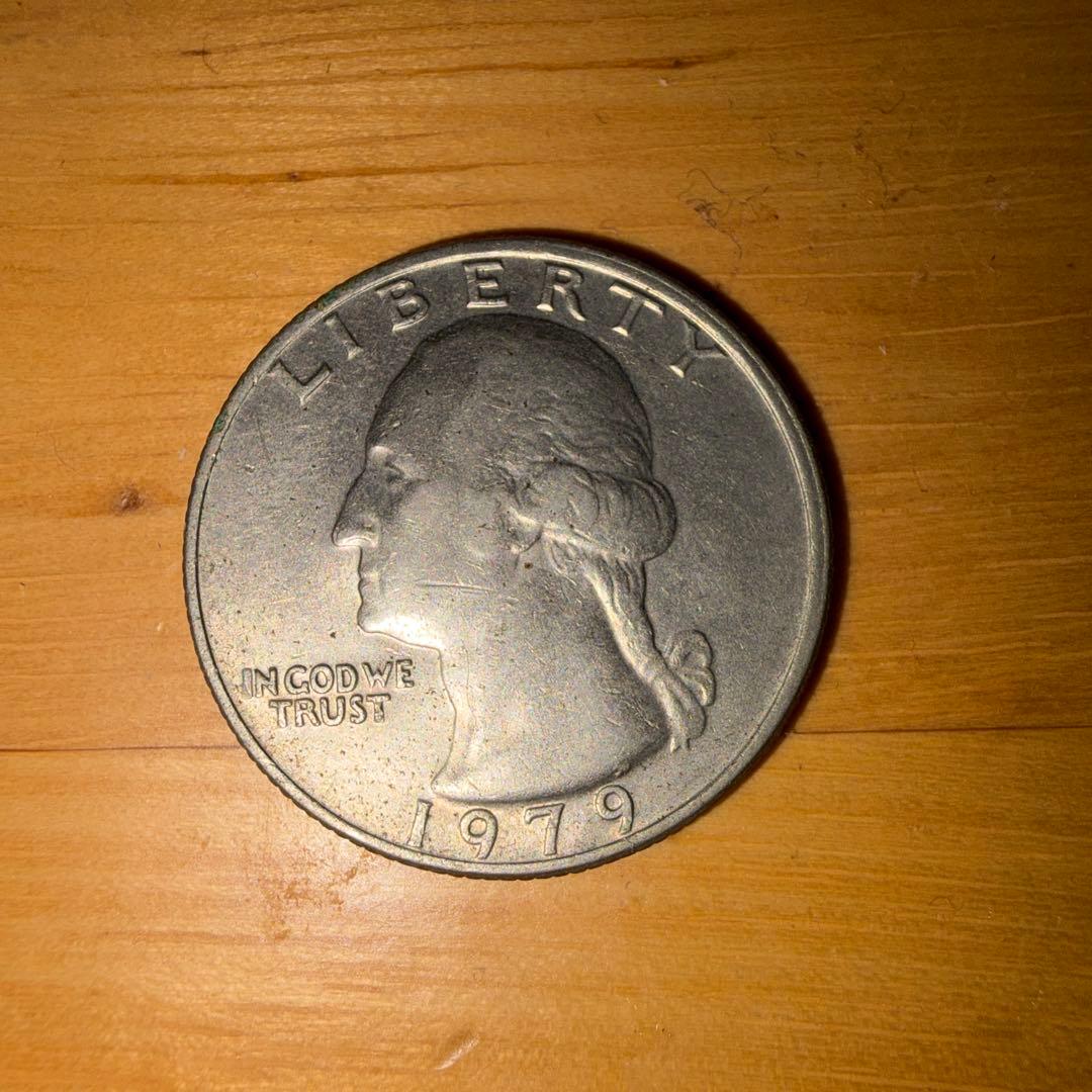 希少　アメリカ 1979年 ワシントン クォーター 25セント