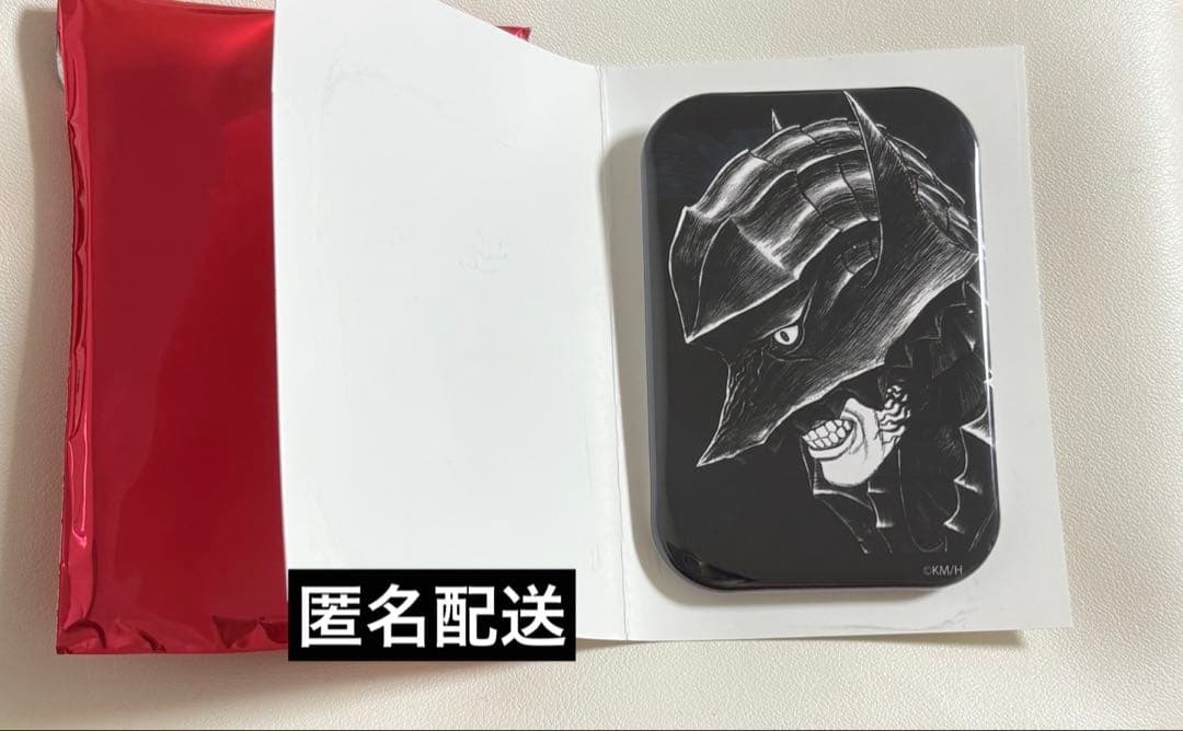 ガッツ ベルセルクカフェ スクエア缶バッジ ベルセルク 三浦健太郎
