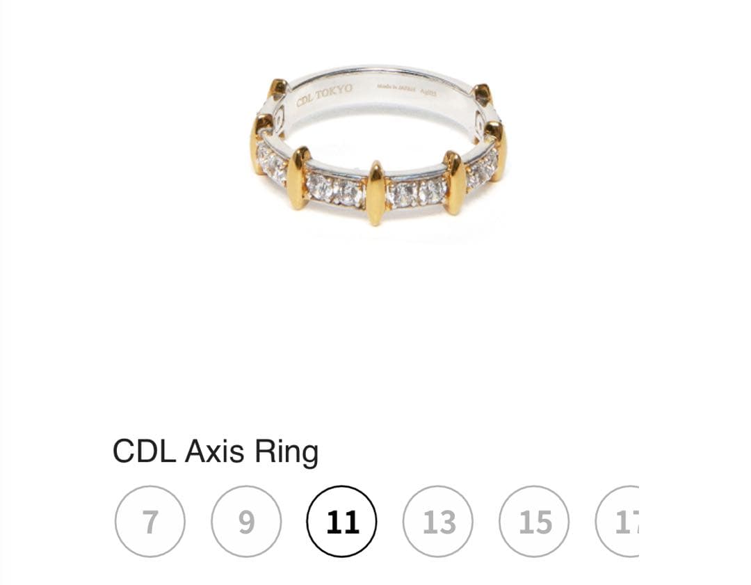 新品未開封　CDL TOKYO cdl CDL Axis Ringリング　11