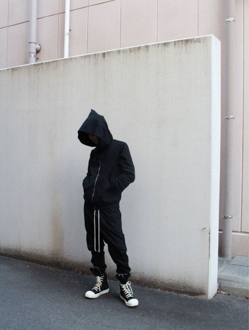 リックオウエンスDRKSHDW/マウンテンフーディ/F素材・サイズM