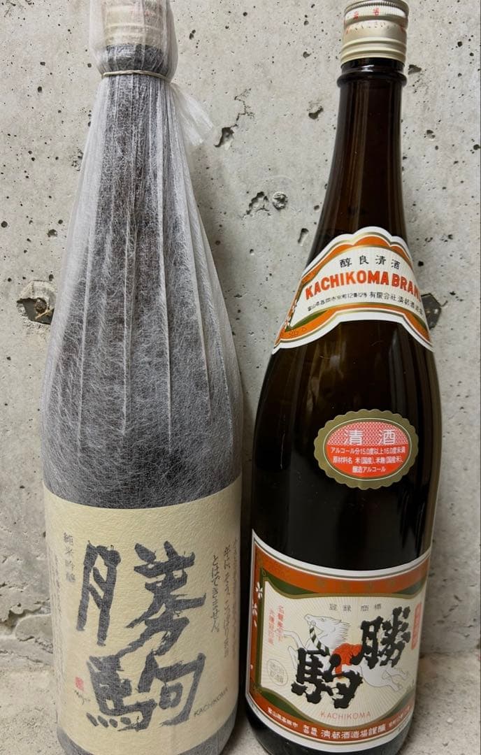 勝駒 純米吟醸と上撰　1.8L【2本セット】