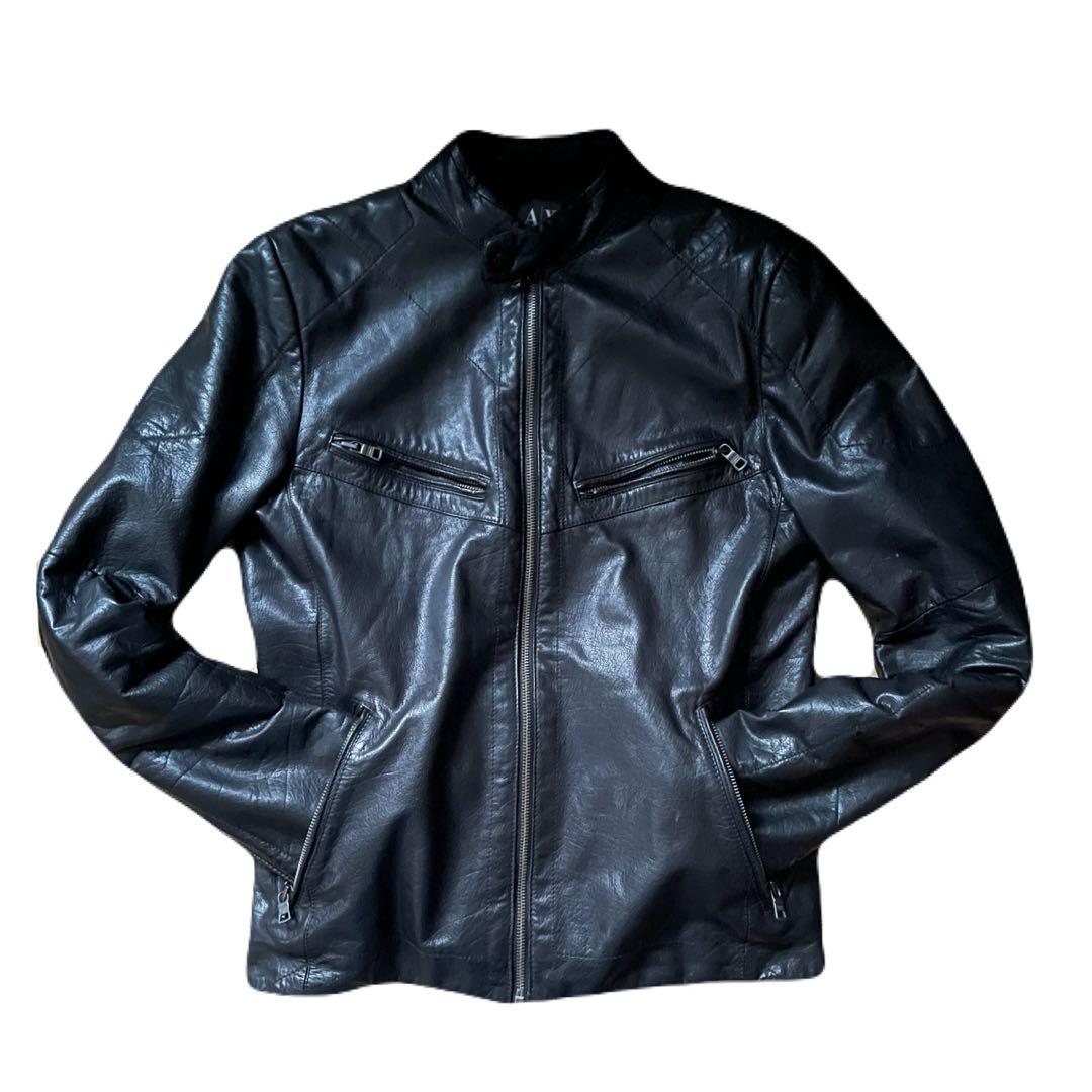 A/X シングルライダース レザージャケット 革ジャン