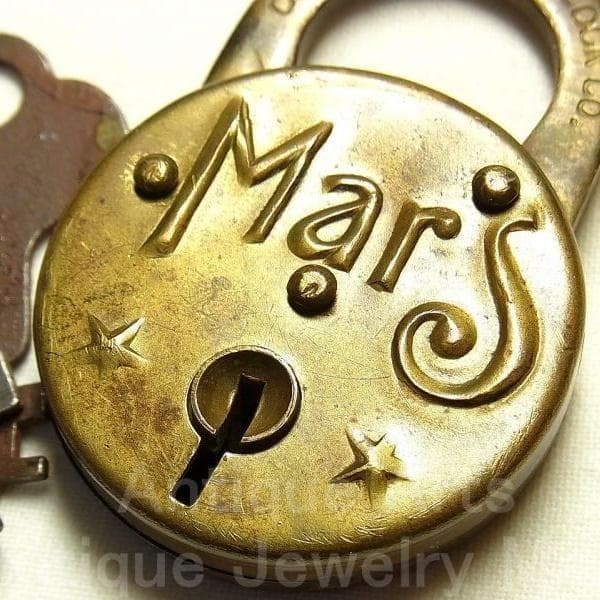 《p1051》“Mars”（火星）1900年初頭 P&F Corbin社 南京錠