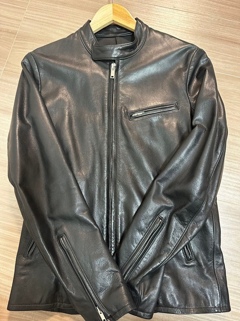 【LITHIUM HOMME】 シングルライダースジャケット46