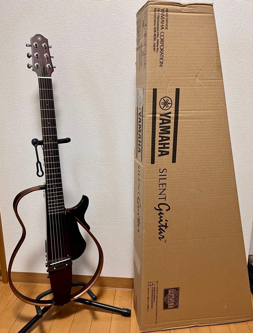 サイレントギター YAMAHA　SRG200S CRB　スタンド付！