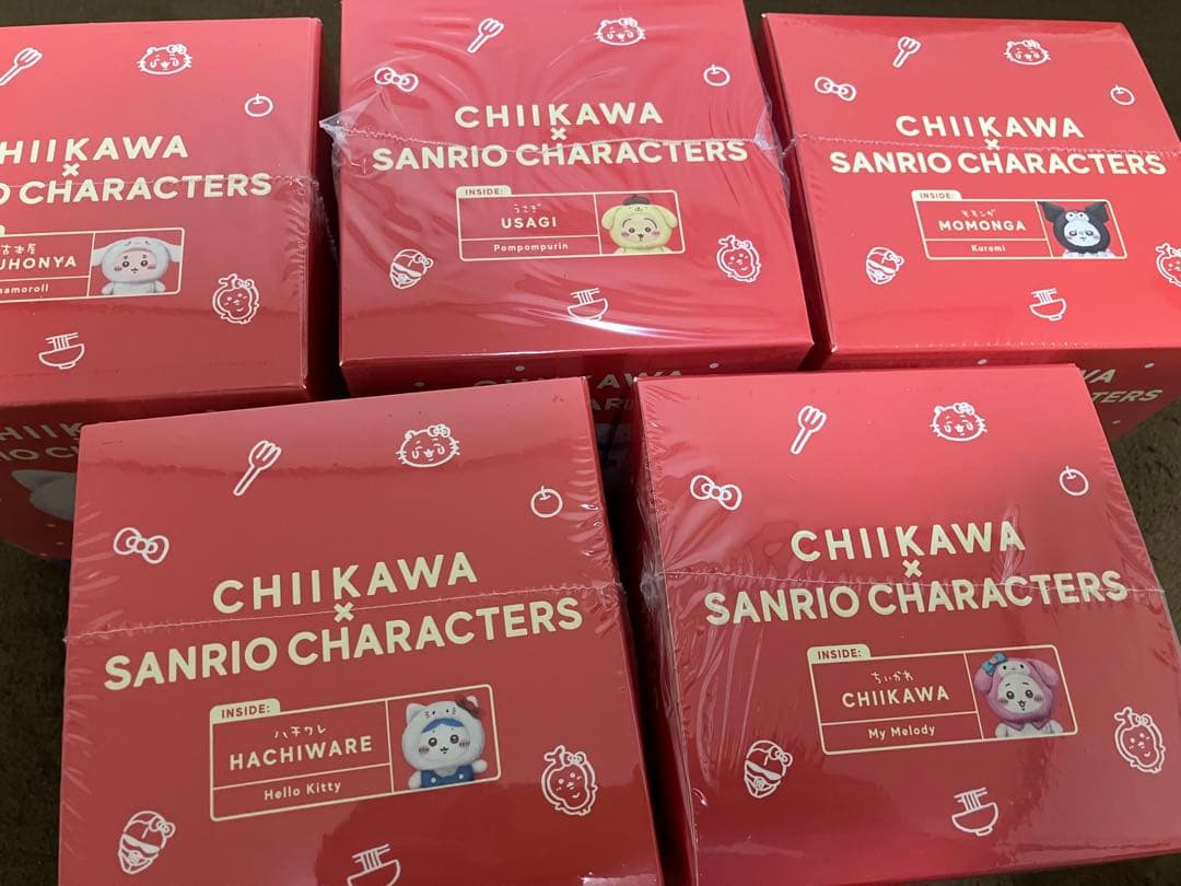 ⚠️バラ売り不可 ちいかわ×サンリオ Kiramekko きらめっこ 5種セット