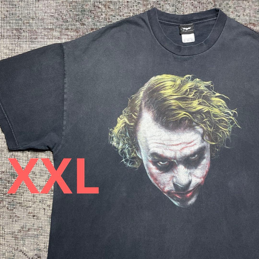 ジョーカー　ダークナイト　バットマン　ヒースレジャー　映画　古着　Tシャツ　黒