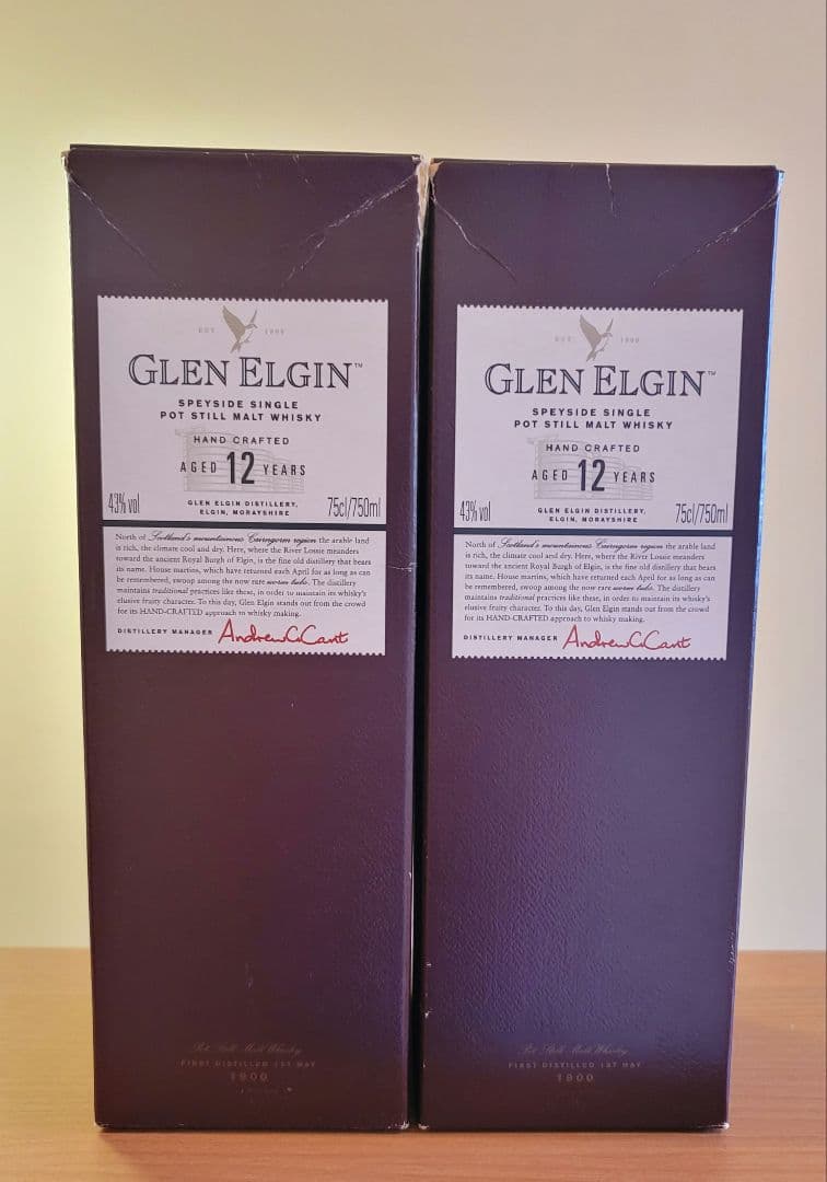 Glen Elgin 12年 750ml 2本セット 箱付き