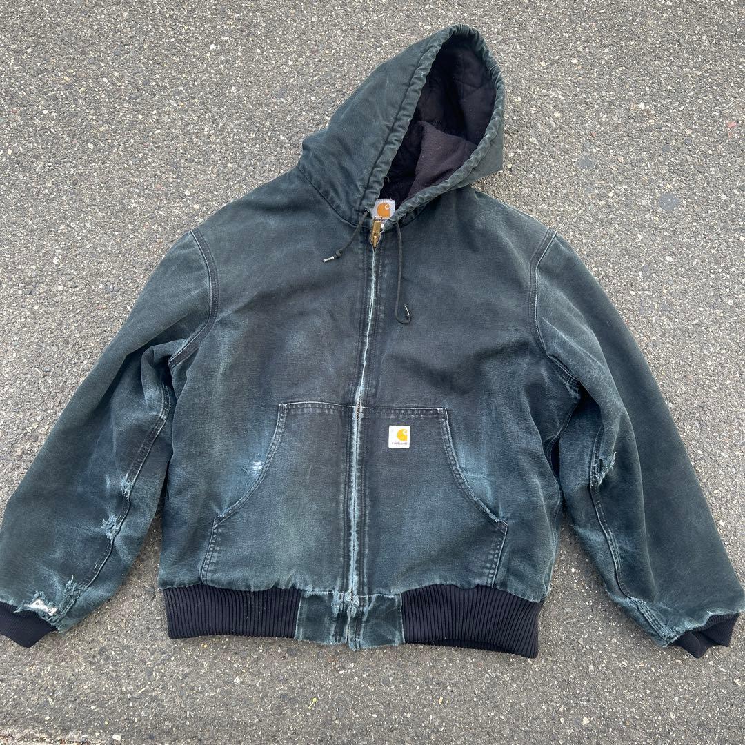 あ*よ様 鬼フェード 90s カーハート フェードブラック アクティブジャケット