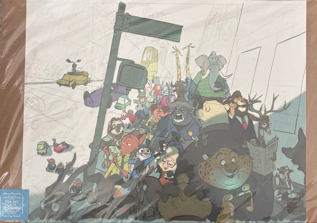 ディズニーアート展 ズートピア 原画シート ジュディ ニック ポスター