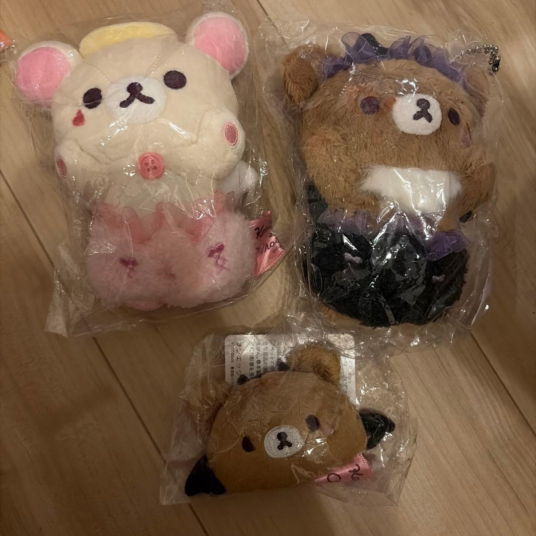 コリラックマandチャイロイコグマストア限定 ぶらさげ ぬいぐるみ マグネット