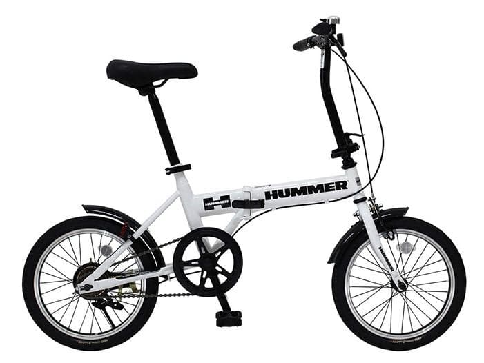 【新品】HUMMER 16インチ 折りたたみ自転車 MG-HM16N-WH