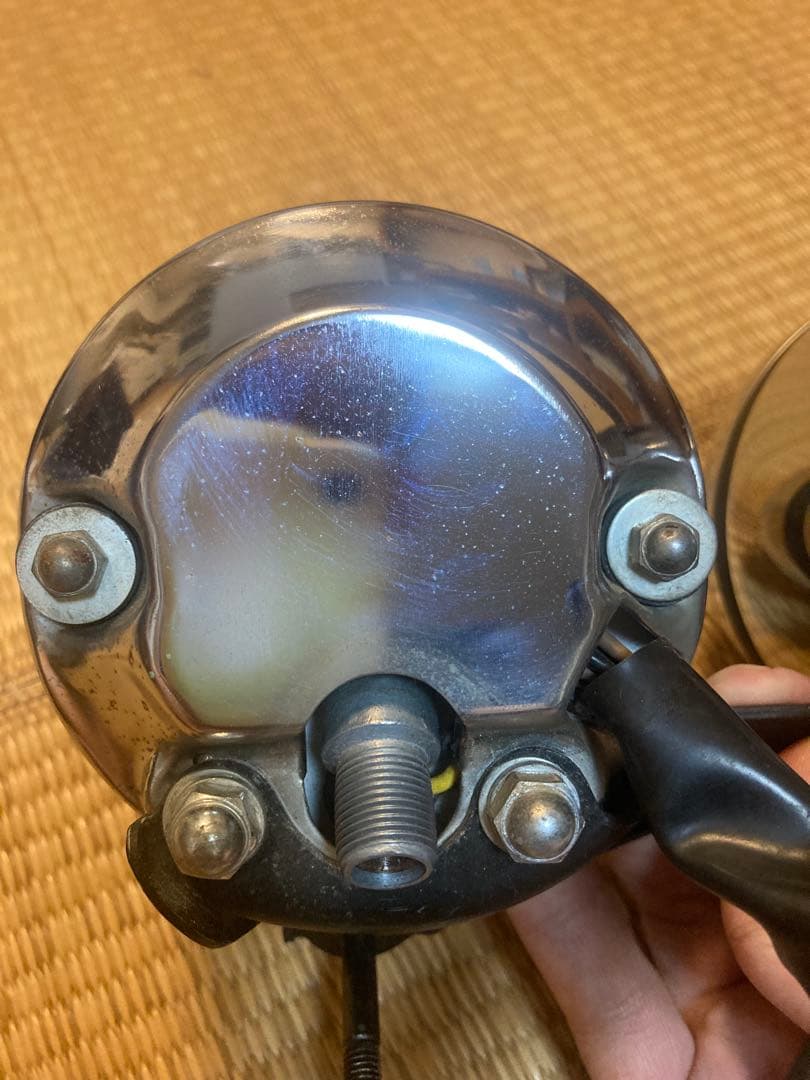 YAMAHA SR500スピードメーターセット　オリジナルメーターステーつき