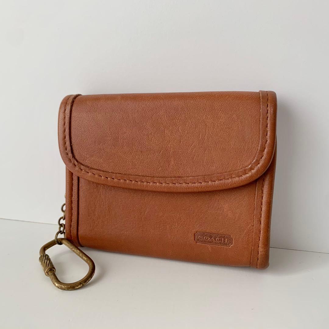 【オールドコーチ】COACH ケース　小銭入れ　ブラウン　キャメル　レア