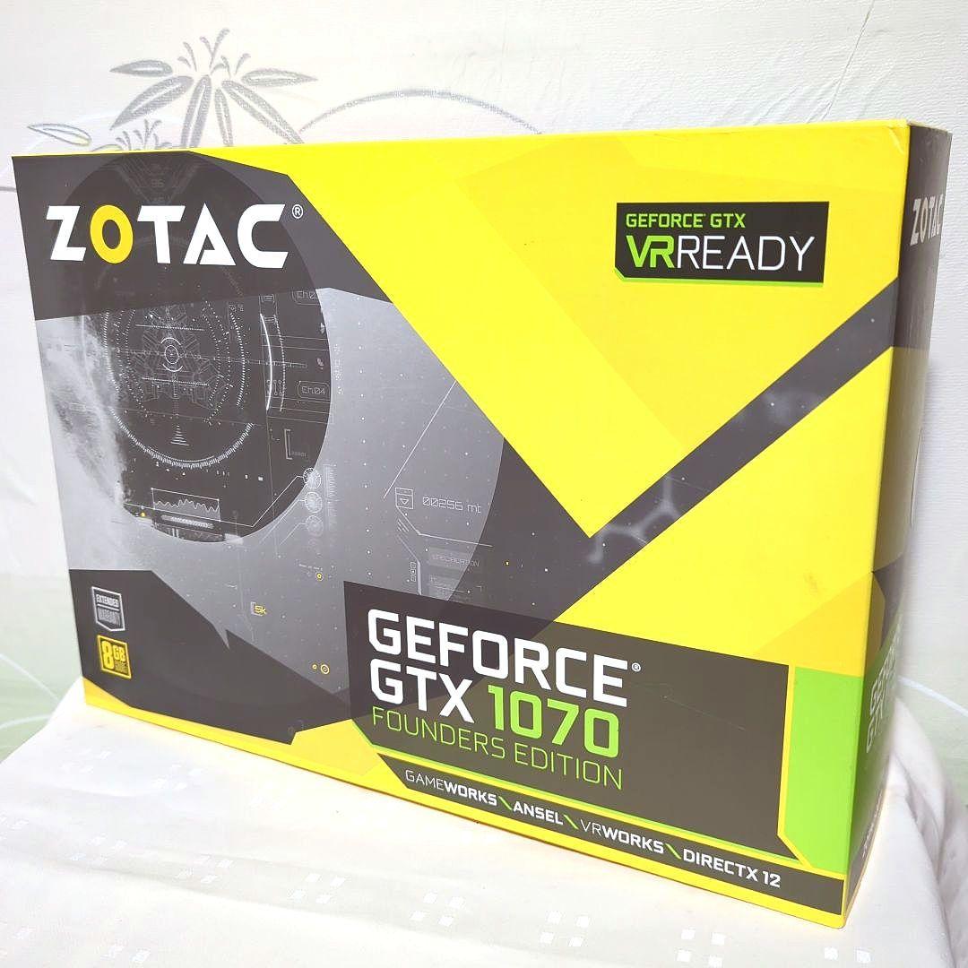 グラフィックボード・グラボ・ビデオカード zotac geforce GTX 1070 founders edition