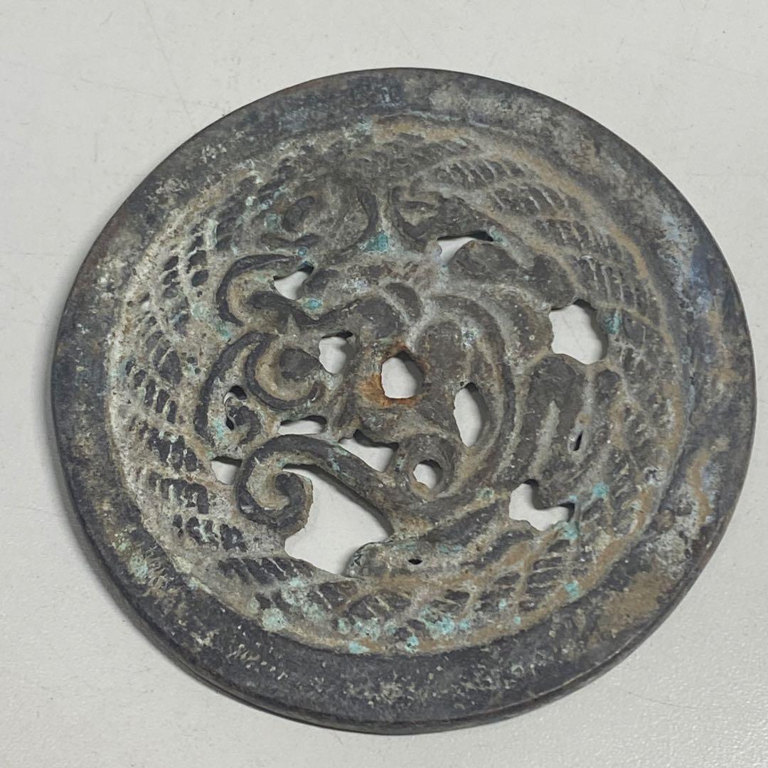 時代物　銅製　鳳凰の形 金具勾 飾り副葬品 歴史研究　収蔵　アンティーク　骨董品