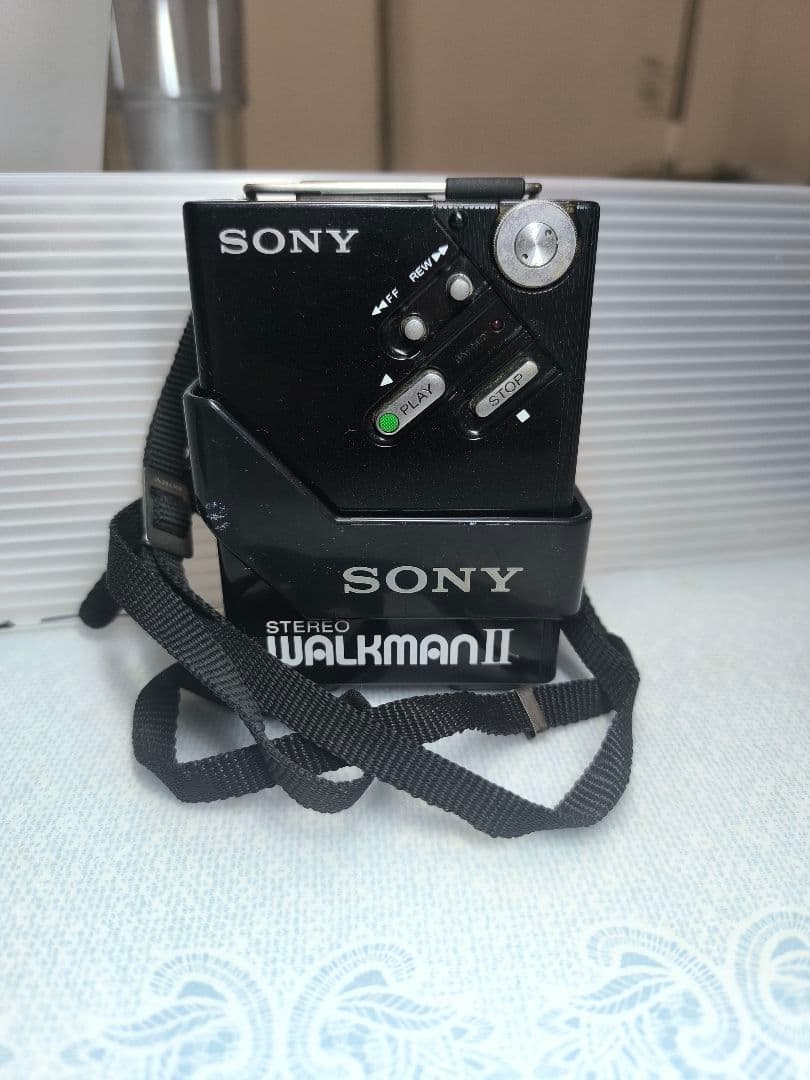 【希少ホルダー付】SONY WALKMAN II WM-2 通電のみ確認 不動品