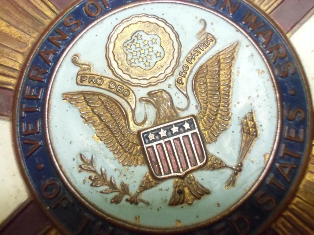 ★１９６０年代＊アメリカ軍在郷軍人/ＶＦＷ車輛用メンバープレート（実物）