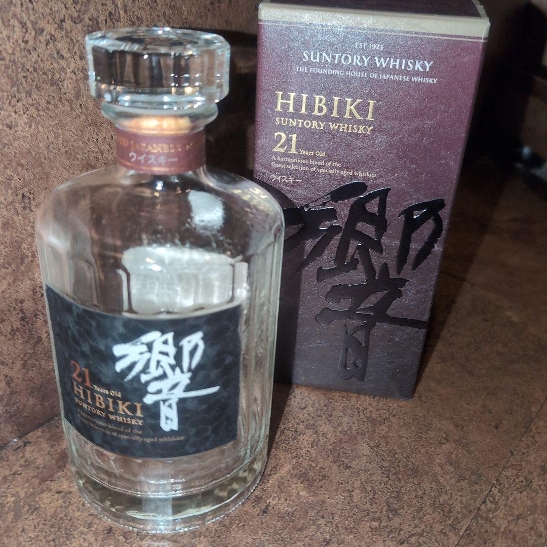 響 21年 ウイスキー 700ml 空瓶箱付き　未洗浄
