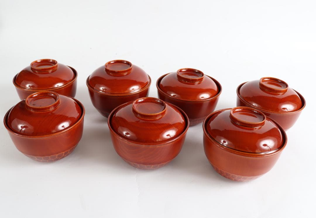 春慶塗 吸物椀 七客 木製漆器 懐石料亭