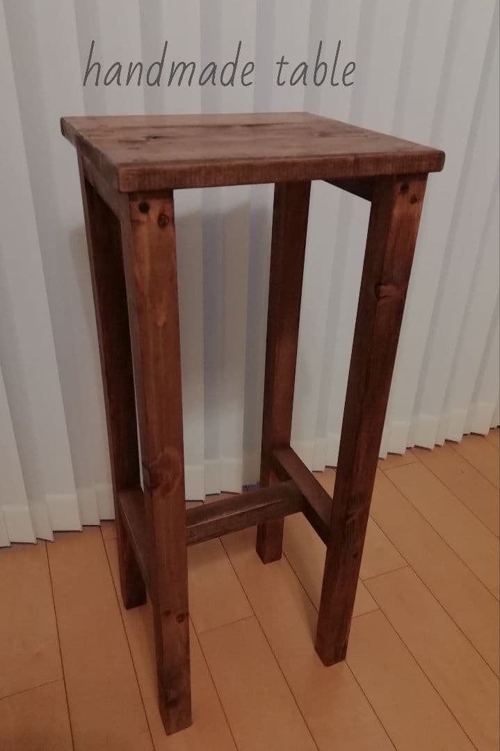 木製/ハンドメイドテーブル/ウォールナット【送料込み】