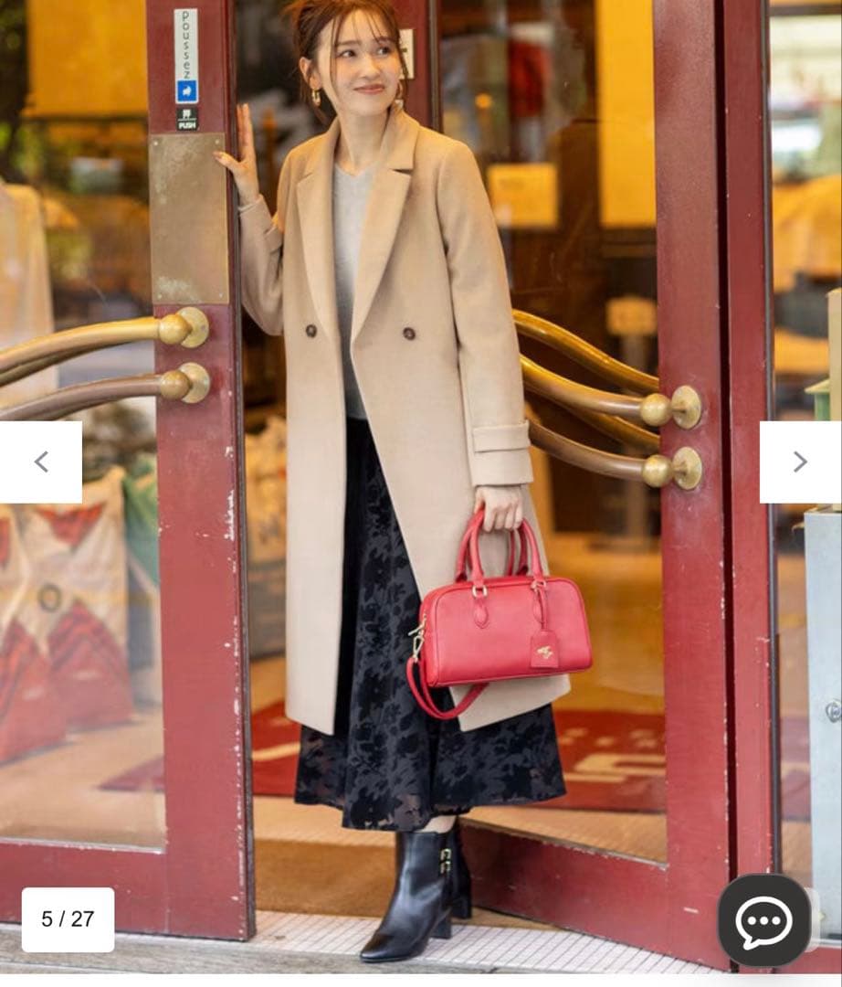 専用⭐︎ANY SIS ウールライクロングチェスターコート ライトベージュ　S