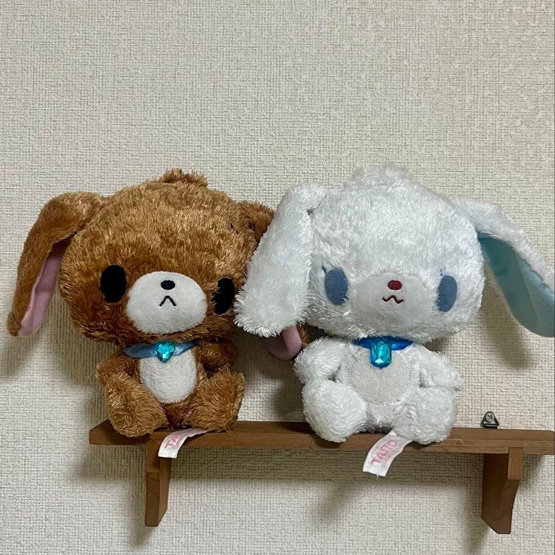 シュガーバニーズ くろうさ あおみみうさ セット クリアアクセサリーぬいぐるみ