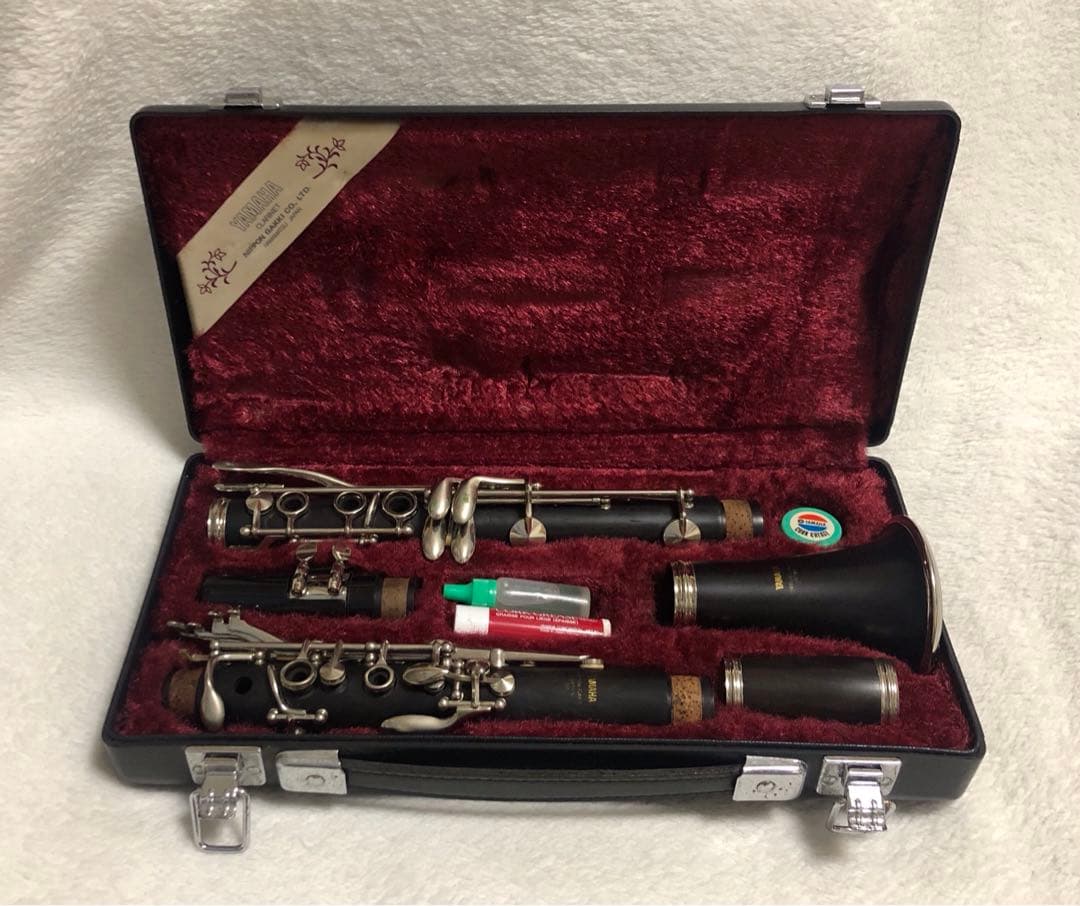 YAMAHA ヤマハ 351 クラリネット 吹奏楽 菅楽器 ケース シルバー