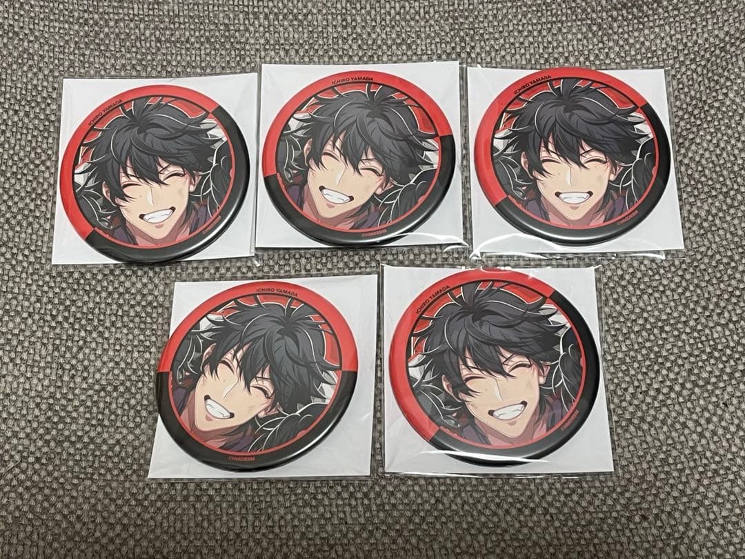 ヒプノシスマイク ヒプムビリバイバル缶バッジ 山田一郎　5点
