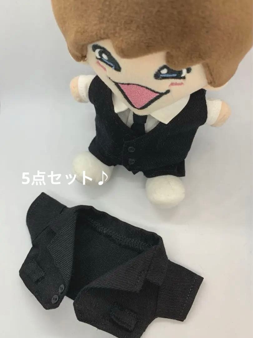 ちびぬいスーツ　オーダー　ブラックスーツ5点セット