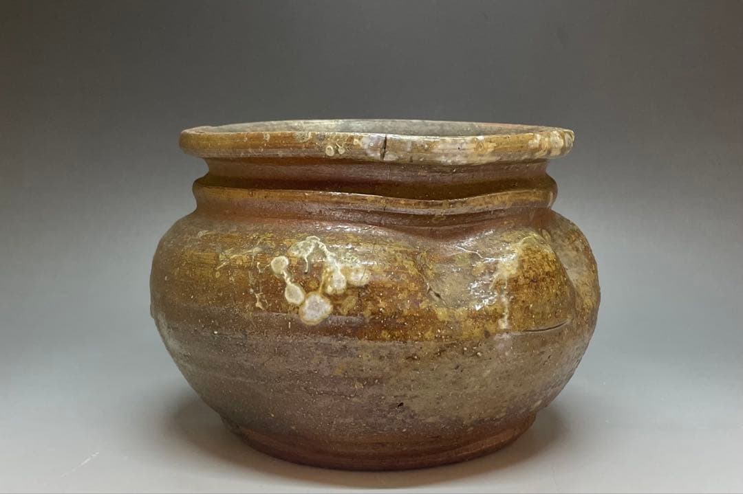 古備前　建水　茶道具　b9132