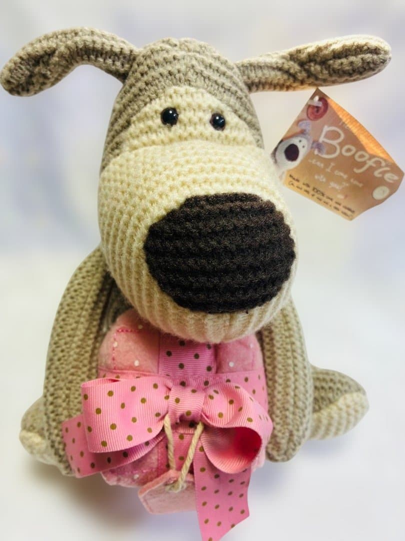 稀少　Booster たくさんの愛を込めたブーブルテディ　ピンクギフト　編み