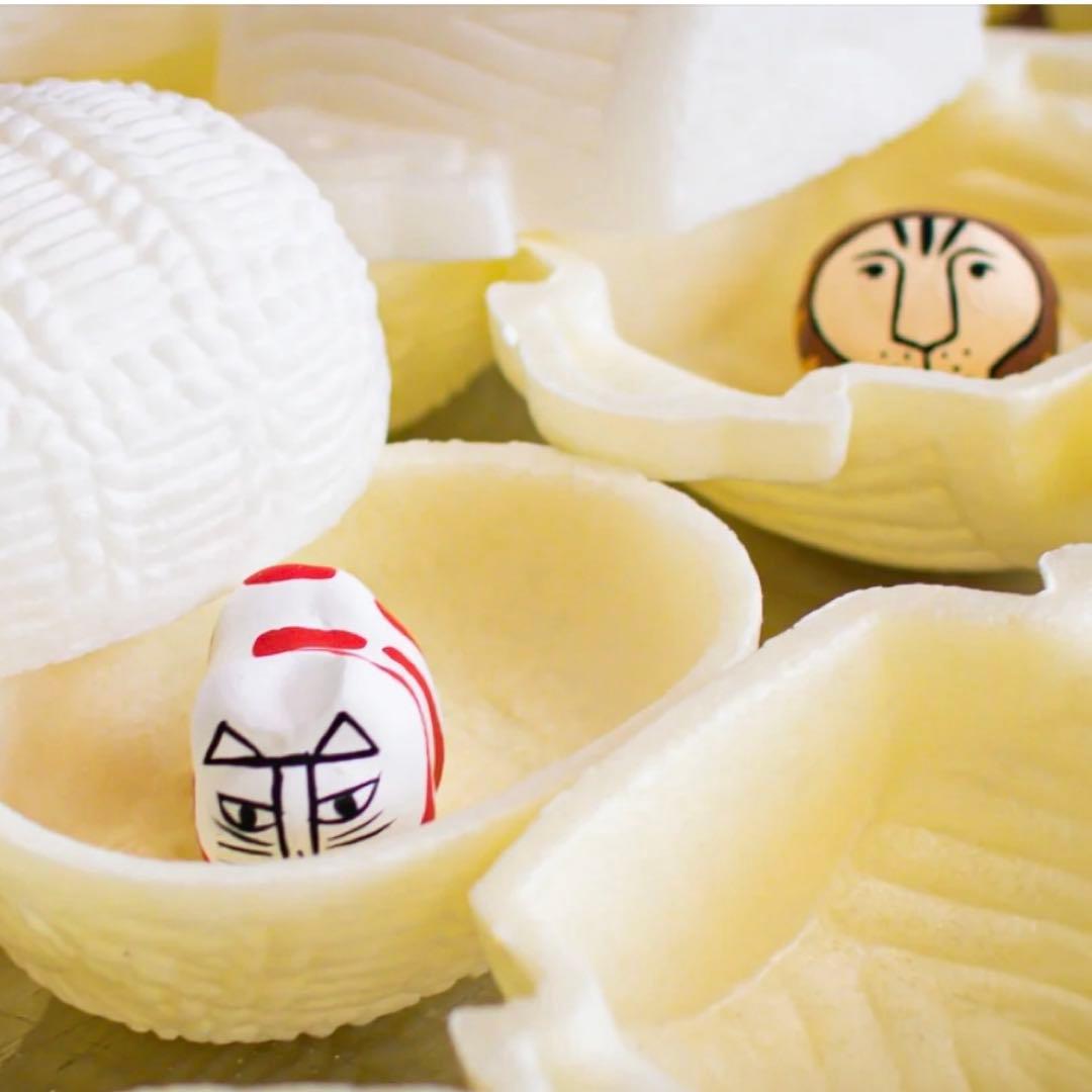 落雁諸江屋　福徳煎餅　福徳せんべい　 土人形　コラボ　リサ・ラーソン