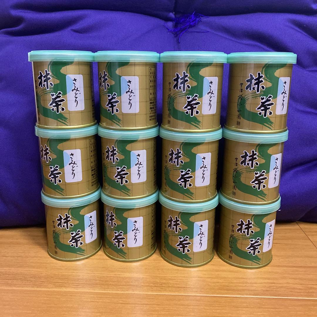 宇治 山政小山園 抹茶 さみどり 缶入 30g 12缶 小山園