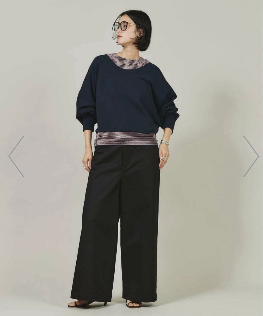 Curensology（カレンソロジー） <&RC>ワイドルーズチノパンツ