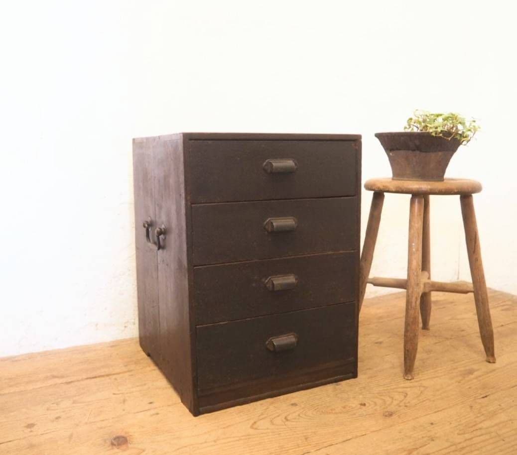 1007 ヴィンテージ　小引き出し　収納棚　陳列台　チェスト　書類ケース　レトロ
