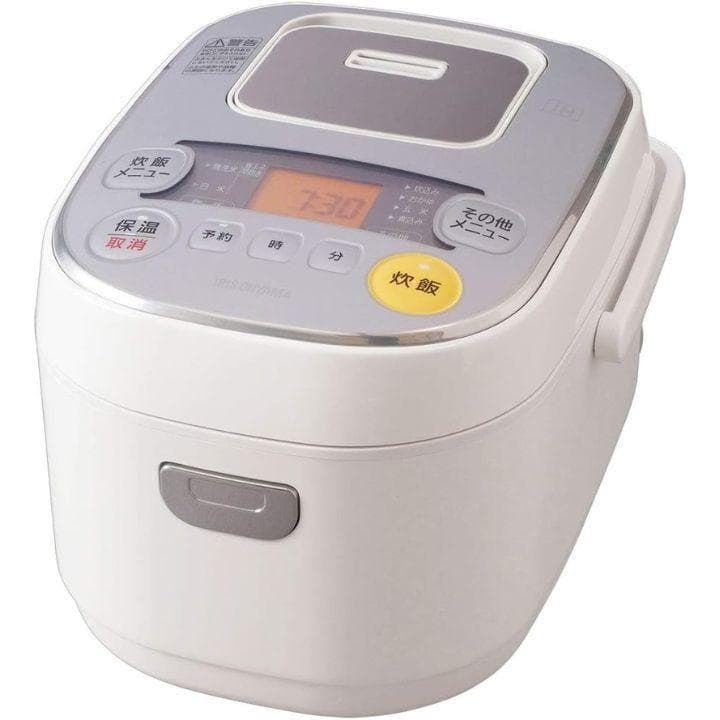 【新品未使用】 アイリスオーヤマ IH炊飯器 ホワイト 3合 白米 タイマー付き