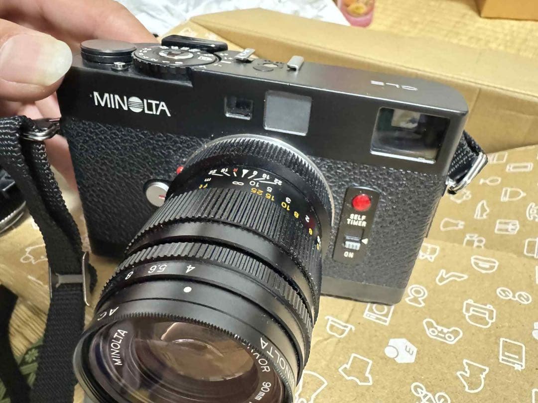 MINOLTA CLE フィルムカメラ M-ROKKOR 40f2 + 90f4