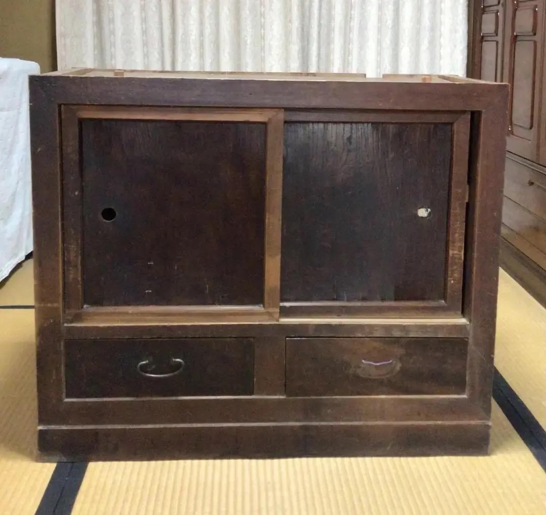 昭和レトロ　みずや　戸棚　食器棚　アンティーク