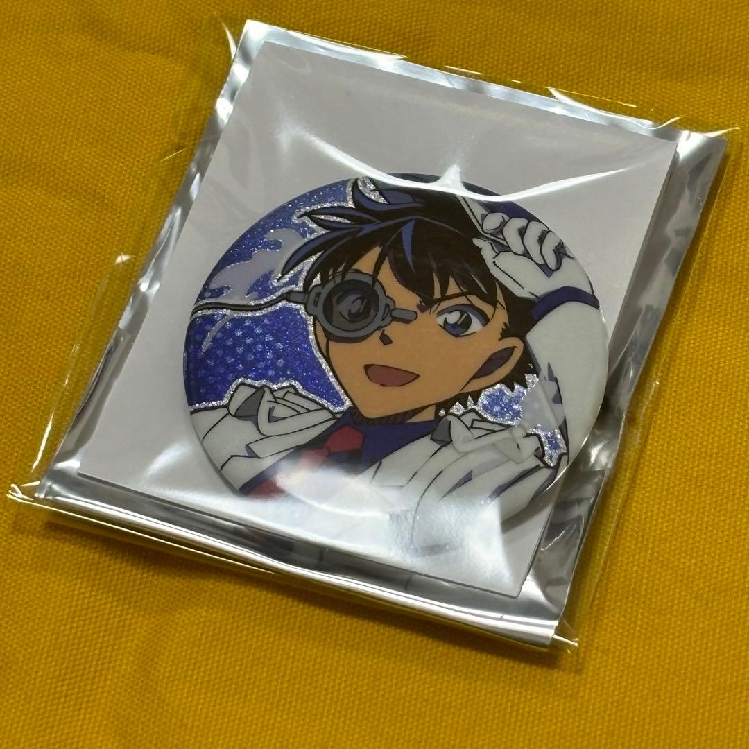 コナン　缶バッジ　グリッター　希少　レア　限定　キッド