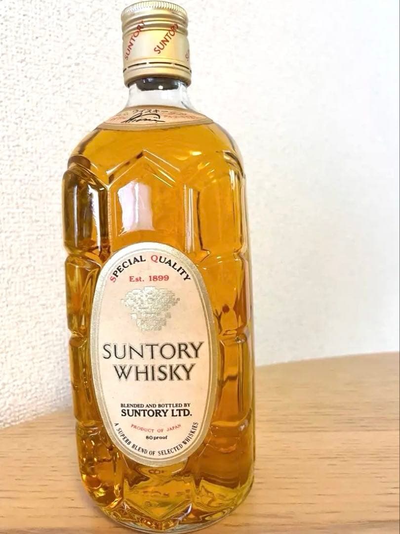 希少【初代】【特級】【白角】サントリーウイスキー　送料込