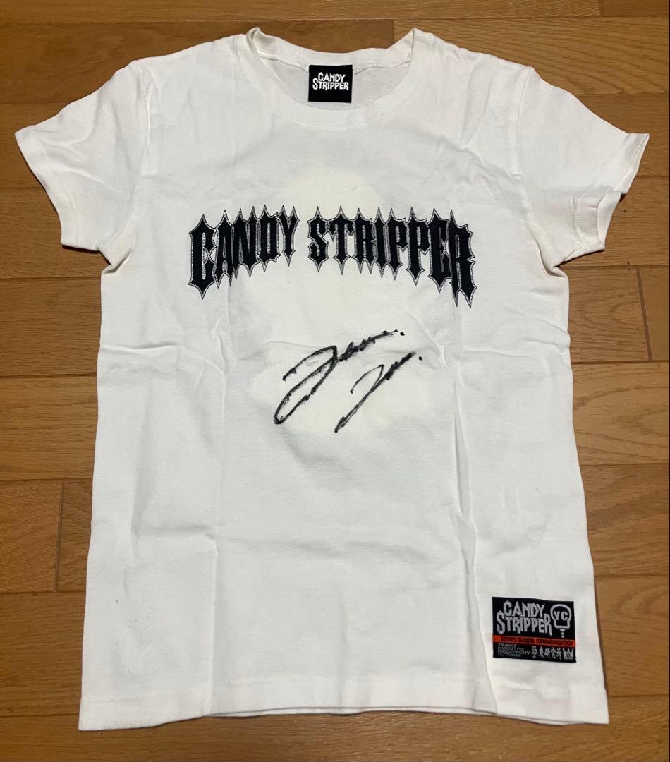 CANDY STRIPPER × TERU サイン入り Tシャツ GLAY