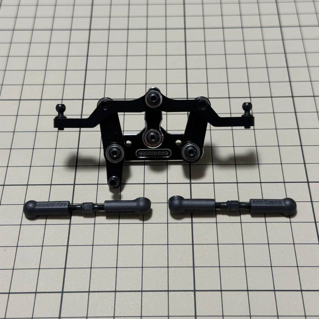 OVERDOSE トリプルリンク ステアリングワイパーセット ガルム ブラック