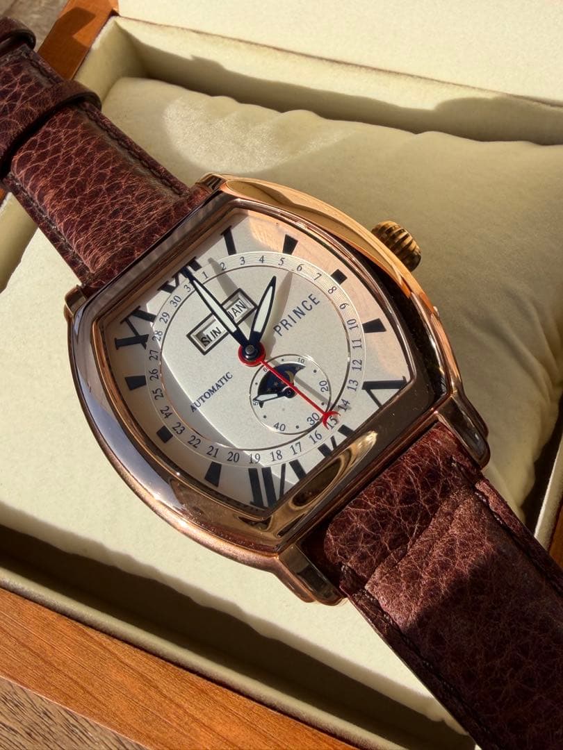 PRINCE 自動巻き 腕時計 ピンクゴールド