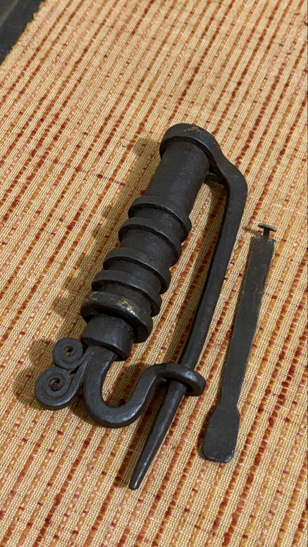 古民具　錠前　鍵　蔵戸　時代物 アンティーク　オブジェ