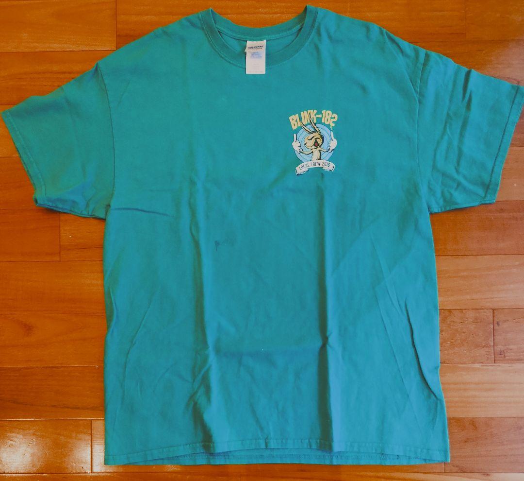 セカオワ 深瀬着用 超貴重 Blink-182 16ツアー スタッフTシャツ 緑