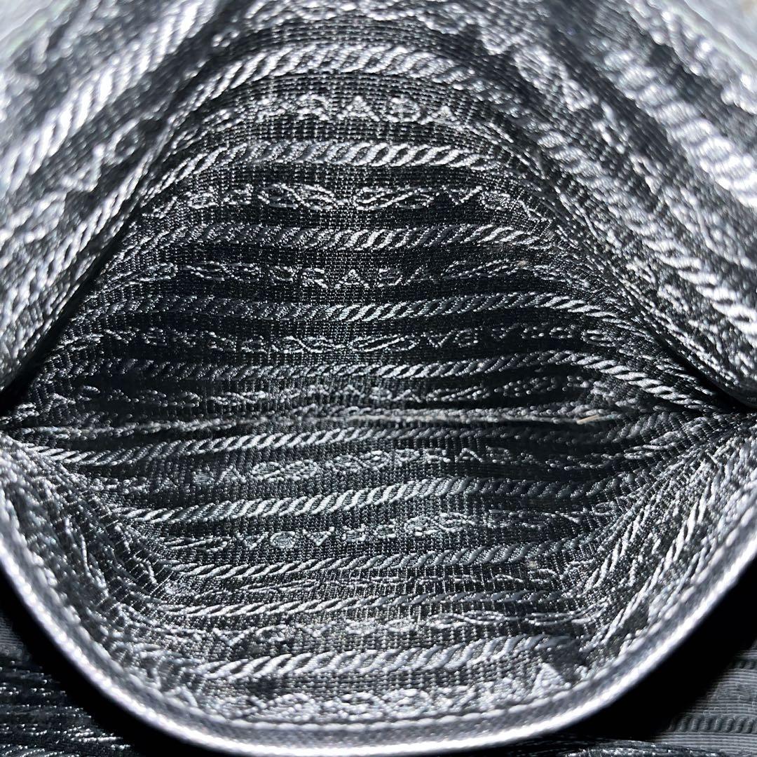 美品　プラダ　2way ショルダーバッグ　三角ロゴ　ハンドバッグ　ナイロン　黒