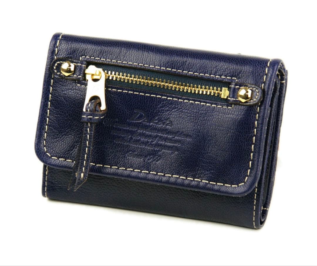 新春特価☆新品☆Dakota ダコタ　三つ折り財布　ネイビー　春財布